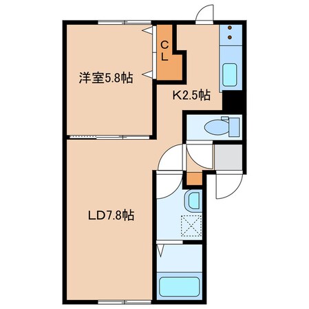 レモンハイツ山の手の物件間取画像